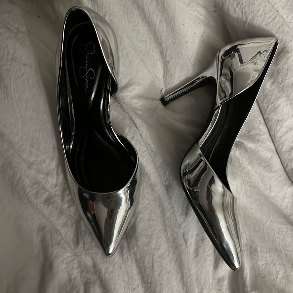 Silver heels